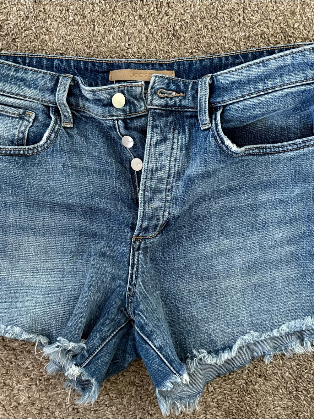 Joe's Jeans Light Blue Distressed Denim Cutoff Shorts